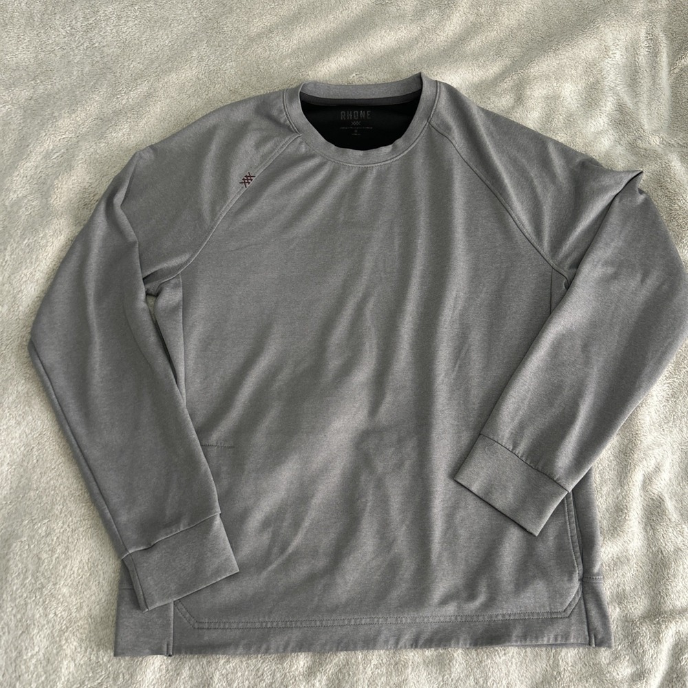 Rhone Men's Performance Crewneck Sweater Sweatshirt Gray Size Medium